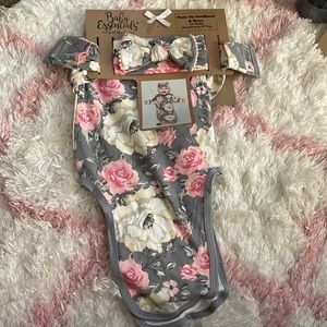 Baby Essentials photo op headband and gown